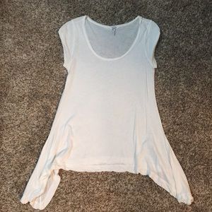 Splendid White Tapered Tee